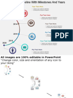 HB Semicircular Timeline With Milestones and Years Powerpoint Template