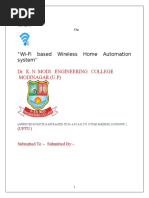 "Wi-Fi Based Wireless Home Automation System": Dr. K. N. Modi Engineering College Modinagar (U.P)