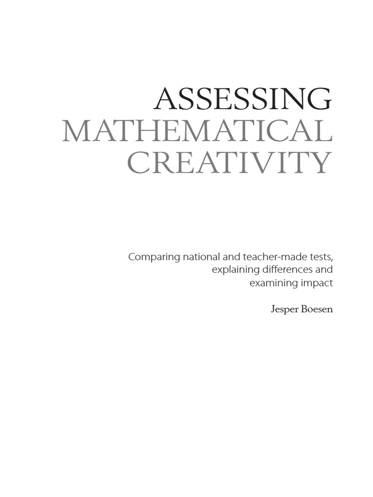 Creativity 1 | PDF | Curriculum | Educational Assessment