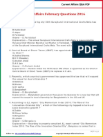 Current Affairs February Question & Answer 2016 PDF by AffairsCloud.pdf