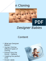 Human Cloning: Designer Babies