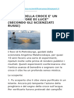 Scienziati, Il Segno Della Croce E' Un Generatore Di Luce