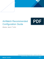 AirWatch Recommended Configuration Guide