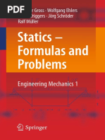 Dietmar Gross, Wolfgang Ehlers, Peter Wriggers, Jörg Schröder, Ralf Müller-Statics - Formulas and Problems - Engineering Mechanics 1-Springer-Verlag (2017) PDF