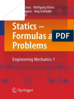 Dietmar Gross, Wolfgang Ehlers, Peter Wriggers, Jörg Schröder, Ralf Müller-Statics - Formulas and Problems - Engineering Mechanics 1-Springer-Verlag (2017) PDF