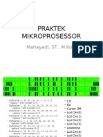 Praktek Mikroprosessor: Mahayadi, ST., M.Kom