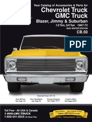 1967-1972 Chevy GMC Truck Parts Catalog | PDF | Headlamp | Brake