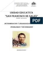 Determinacion y Jerarquización de Los Problemas y Necesidades