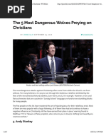 The 5 Most Dangerous Wolves Preying on Christians | PJ Media