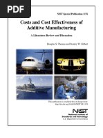 Costs and Cost Effectiveness of Additive Manufacturing