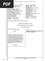 Complaint in County of Santa Clara v. Donald J. Trump et al.