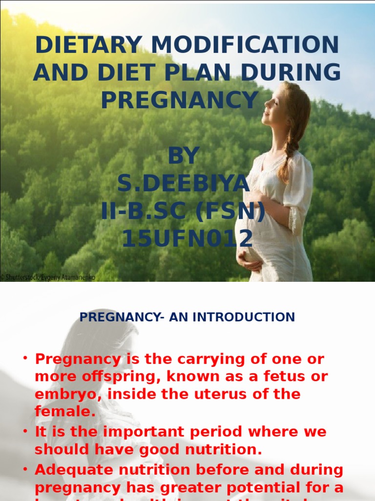 Dietary Modification and Diet Plan During Pregnancy PDF Vitamin D
