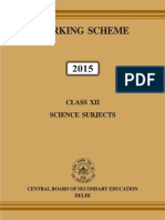 CBSE Class 12 Marking Scheme 2015