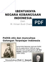 Terbentuknya Negara Kebangsaan Indonesia