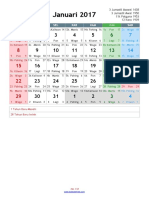 Calendar showing Indonesian and international dates from February to May 2017