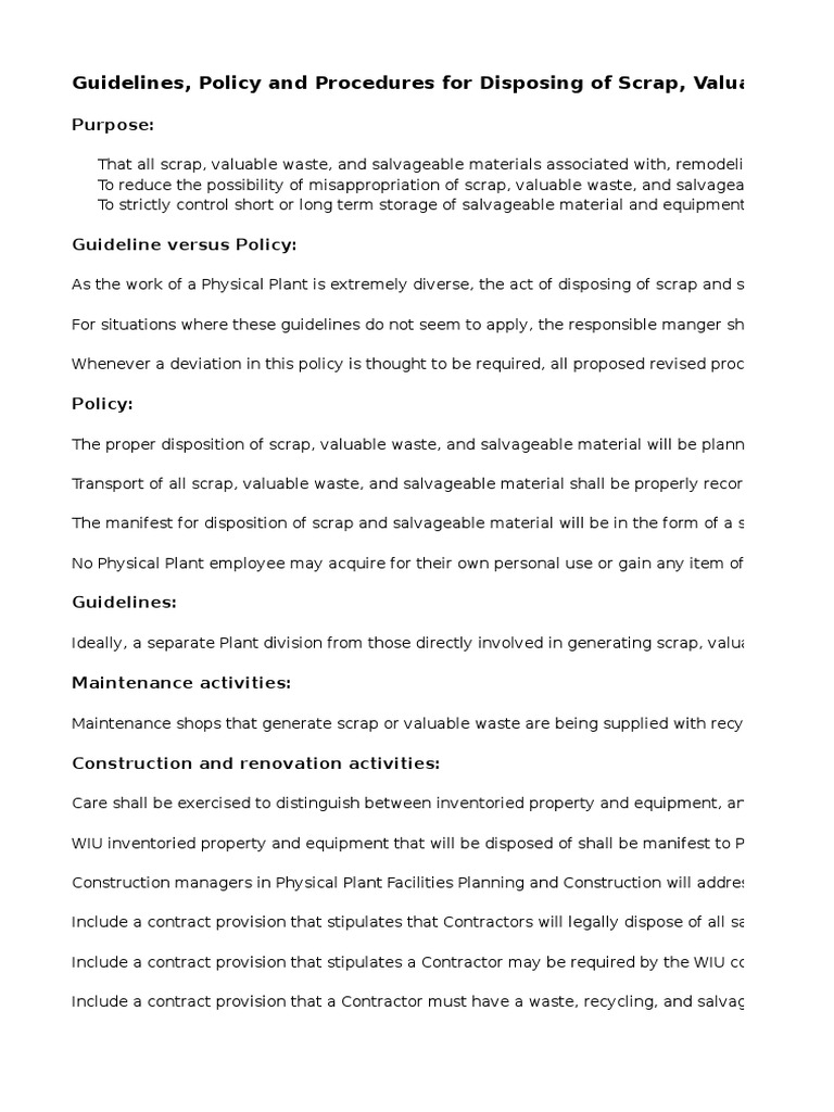 sop-on-scrap-sale-pdf-reuse-waste