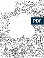 Heart Coloring Page Frame DawnNicoleDesigns