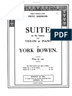 Bowen - Suite For Violin and Piano (Violin Part) PDF