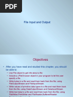 File Input and Output