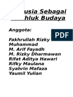 Manusia Sebagai Makhluk Budaya