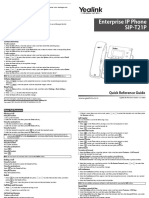 Yealink SIP-T21P Quick Reference Guide V71 70