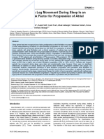 Frequent Periodic Leg Movement During Sleep is an Unrecognized Risk Factor for Progression of Atrial Fibrillation