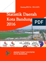 Statistik Daerah Kota Bandung 2016