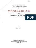 Catalogo Manuscritos Biblioteca Nacional PDF