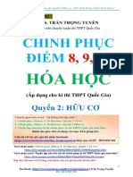 Chinh Phục Điểm 8,9,10 Hóa Học Quyển 2 Hữu Cơ - ThS. Trần Trọng Tuyền (Đọc Thử)