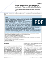 Periatrial Epicardial Fat Is Associated With Markers of Endothelial Dysfunction in Patients AFib