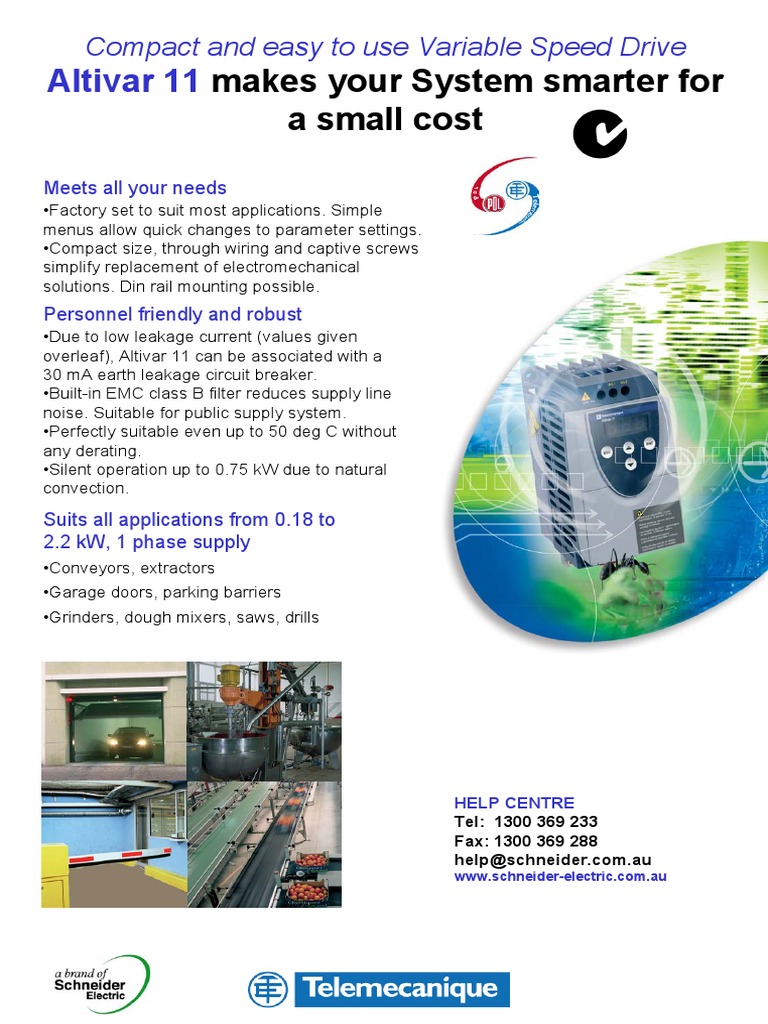 ATV 11 Leaflet Selection Guide PDF | PDF | Mains Electricity ...