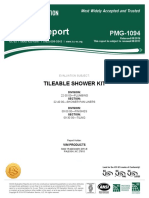 ICC-ES Report: Tileable Shower Kit