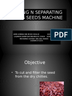 Cutting N Separating Chili'S Seeds Machine