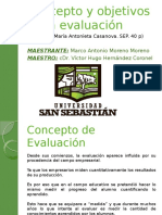 Concepto y Objetivos de La Evaluacion