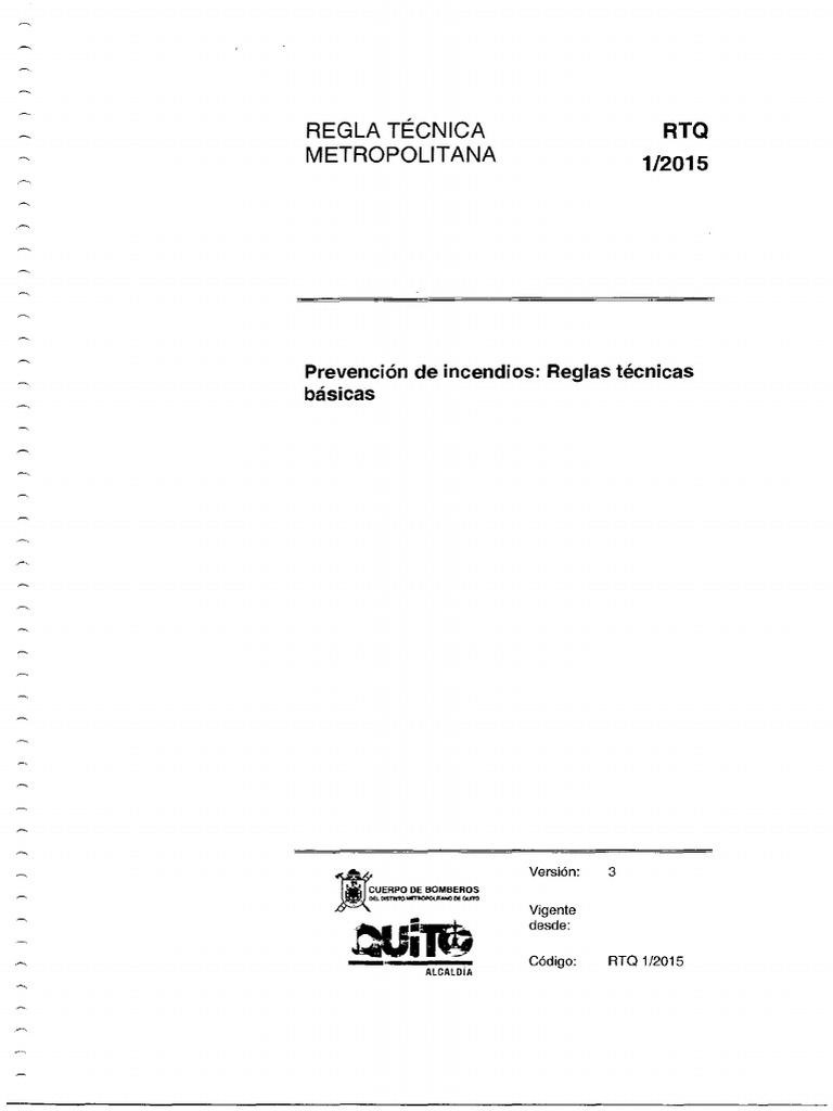 Prevención de Incendios en Quito RTQ 1/2015 | PDF | Aluminio | Material ...
