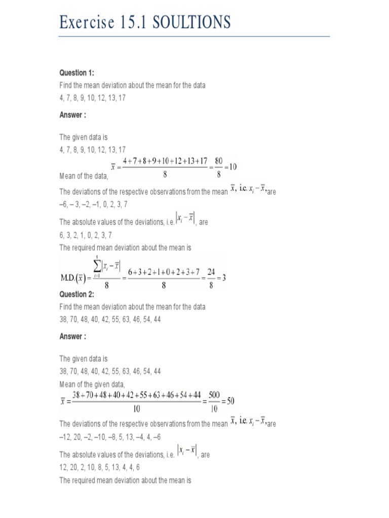 Mathematics Statistics | PDF | Median | Mean