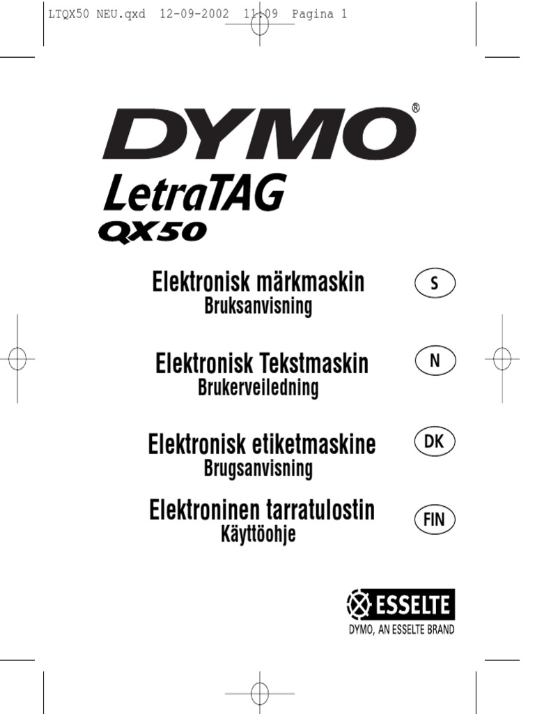 Dymo LetraTAG QX50 | Computer Keyboard | Text