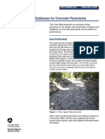 Bases and Subbases For Concrete Pavements