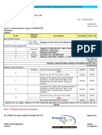 Commercial Proposal for Fire Alarm System