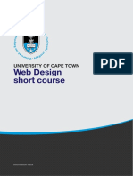 Uct Foundations of Web Design Course Information Pack