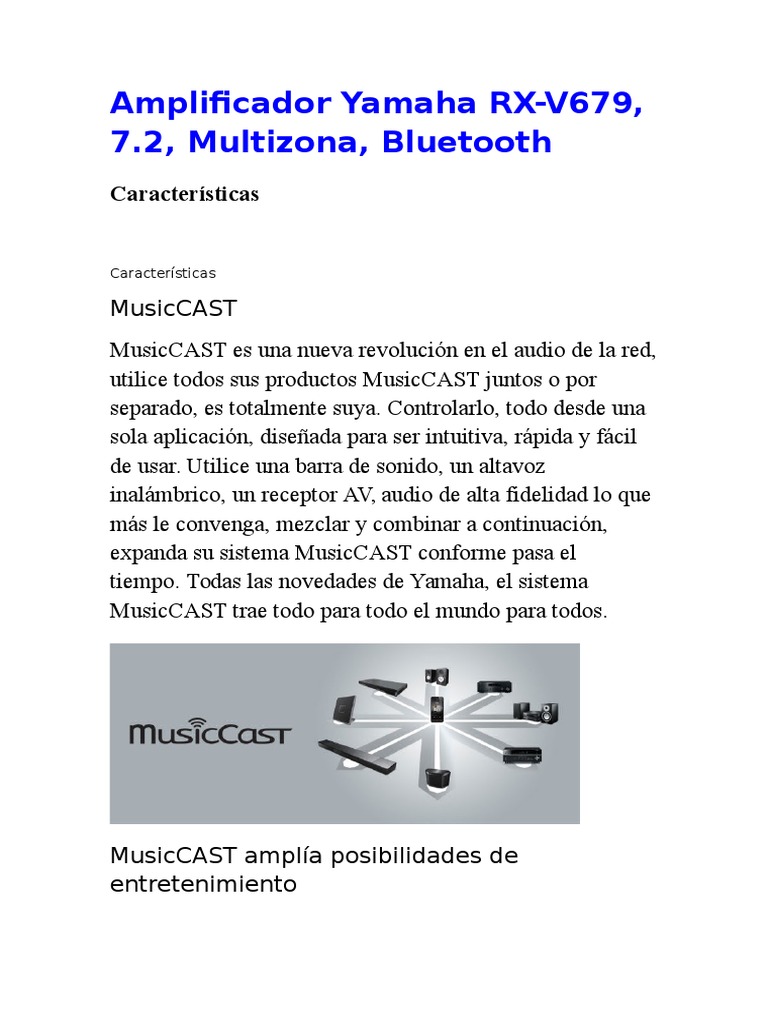Amplificador Yamaha Rx-V679