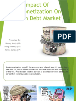 Impact of Demonetization On Indian Debt Market
