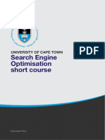 Uct Search Engine Optimisation Course Information Pack