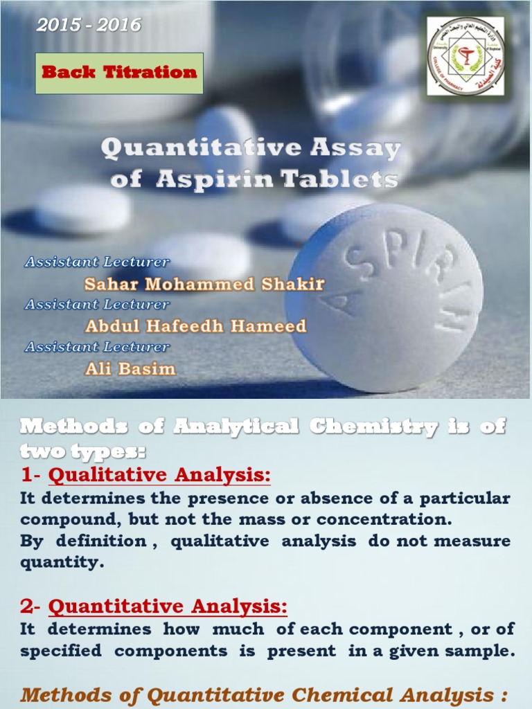 Assay of aspirin tablets.pdf Titration Sodium Carbonate