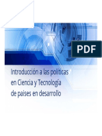 Introducción a Las Políticas en Ciencia y Tecnología de Paises en Desarrollo