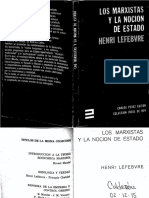 LEFEBVRE, Henri 1969 Los Marxistas y La Nocion de Estado PDF