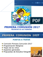 Presentación Primera Comunión 2017 