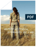 Western Australia Precauzioni Per l'Uso