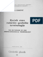 Isaković Alija, Rječnik Stare Rudarsko-Geološke Terminologije, Geološki Glasnik, Br. 14. Institut Za Geološka Istraživanja, Sarajevo, 1970.
