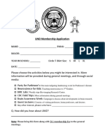 Updated UNO Membership Form